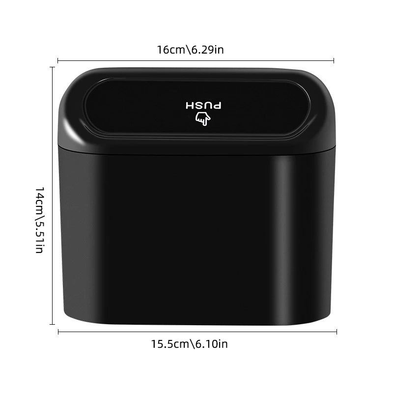 Car Trash Hanging Mini Vehicle Garbage Organization with Lid Multifunctional Folding Automotive Garbage Storage Box Car Supplie