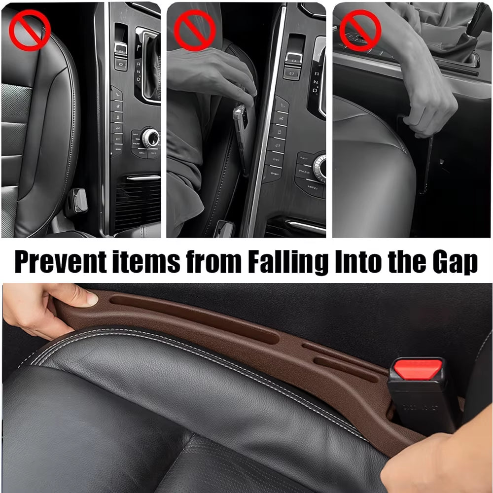 2Pcs/Pair Car Seat Gap Filler, Universal Console Side Stop Things from Dropping Organizer, Car Seat Gap Strap for Car & SUV