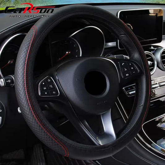 Steering Wheel Cover Braid on the Steering Wheel Cover Cubre Volante Auto Car Wheel Cover Car Accessories