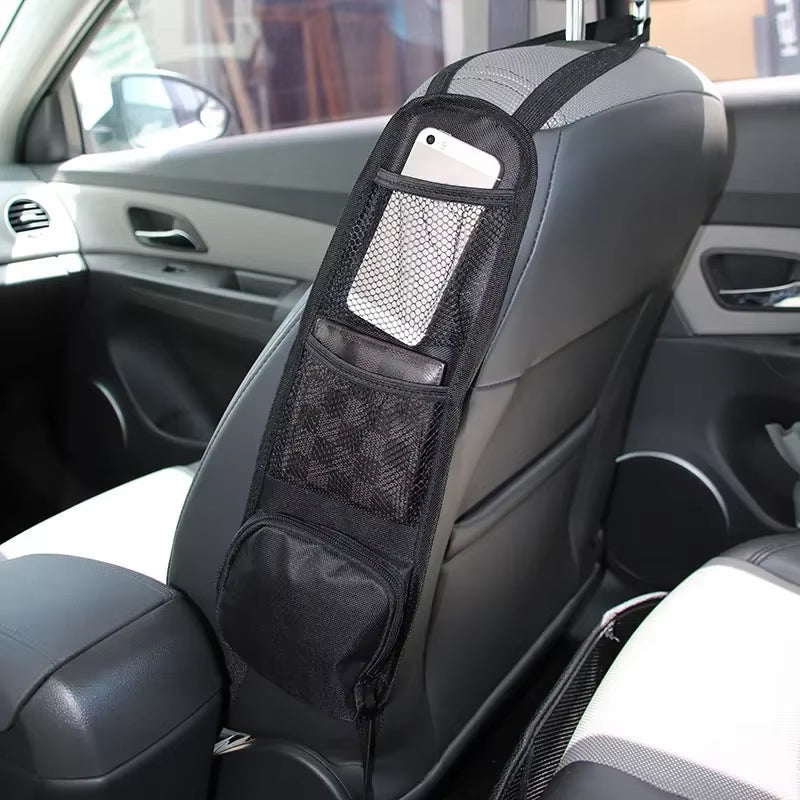 Car Backseat Organizer with Tablet Holder - Multi-Pocket Storage & Seat Protector for Kids/Pets