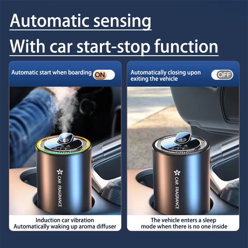 USB Smart Air Freshner Fragrance Aroma Diffuser for Car Difusor Scent Aromatherapy Diffuser Car Air Purifier Vent Outlet Odor