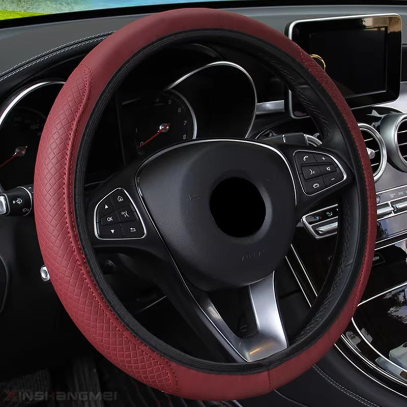 Steering Wheel Cover Braid on the Steering Wheel Cover Cubre Volante Auto Car Wheel Cover Car Accessories