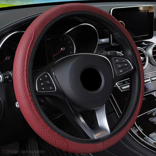 Steering Wheel Cover Braid on the Steering Wheel Cover Cubre Volante Auto Car Wheel Cover Car Accessories