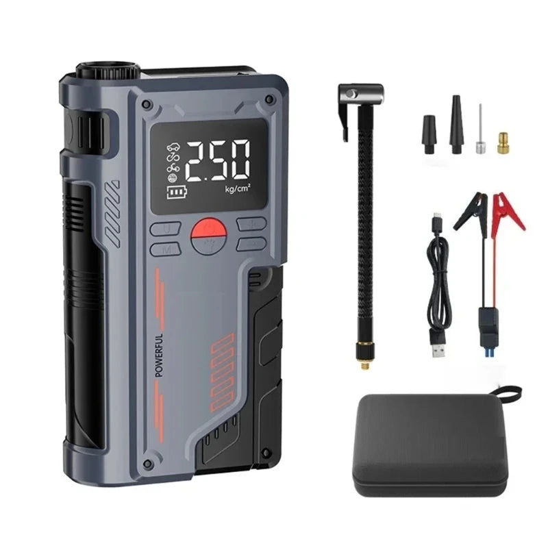 14.8V Car Emergency Power Jump Starter 1000A Digital Tire Inflator Air