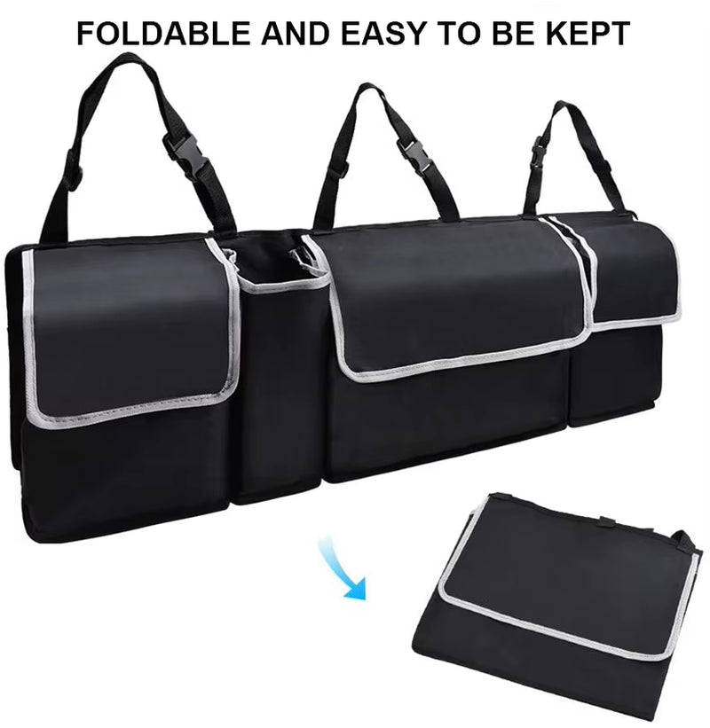 Car Backseat Trunk Organizer, Trunk Backseat Storage Organizers for Car,Truck, SUV, Van Organizers Back Seat Pocket Oxford Cloth
