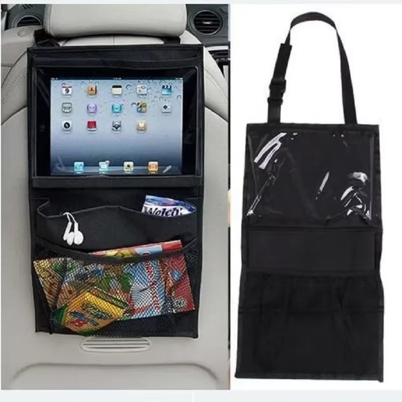 Car Trunk Organizer Rear Seat Back Storage Bag Net High Capacity Hanging Tidying Interior Pouch Auto Accessories Supplies Tools
