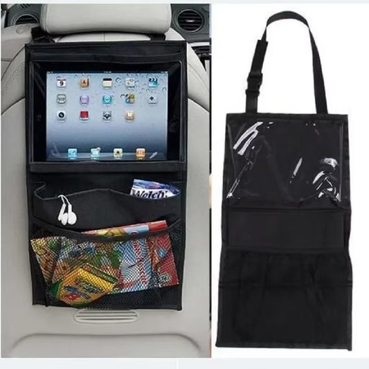 Car Trunk Organizer Rear Seat Back Storage Bag Net High Capacity Hanging Tidying Interior Pouch Auto Accessories Supplies Tools