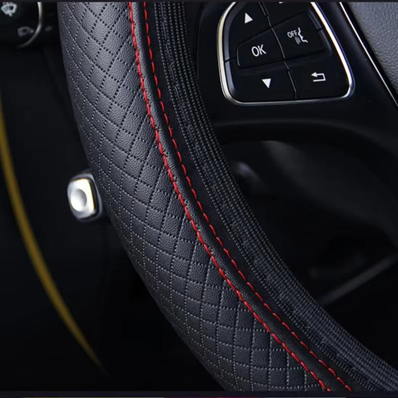 Steering Wheel Cover Braid on the Steering Wheel Cover Cubre Volante Auto Car Wheel Cover Car Accessories