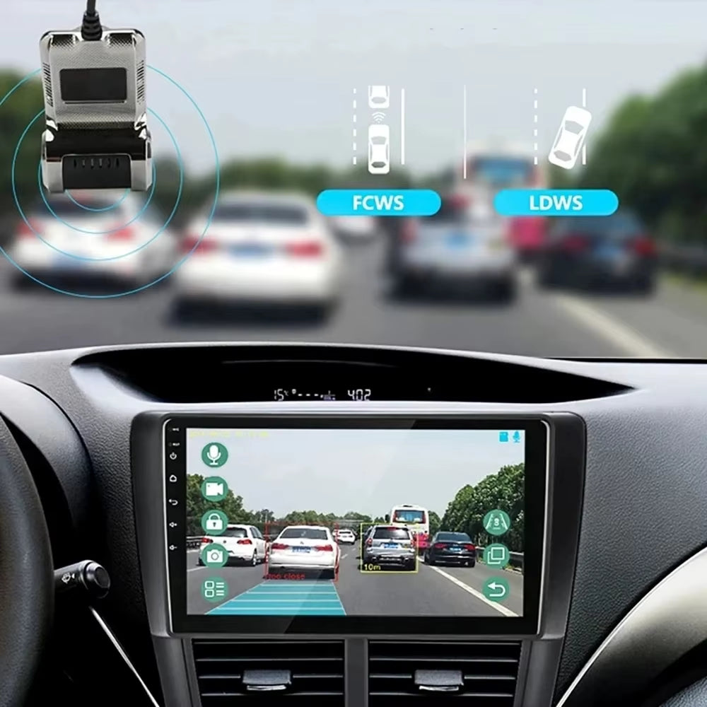 Car DVR ADAS LDWS Dash Cam Full HD 1080P Dash Cam for DVD Android Player Navigation Unit Auto Audio Voice Alarm Video Recording