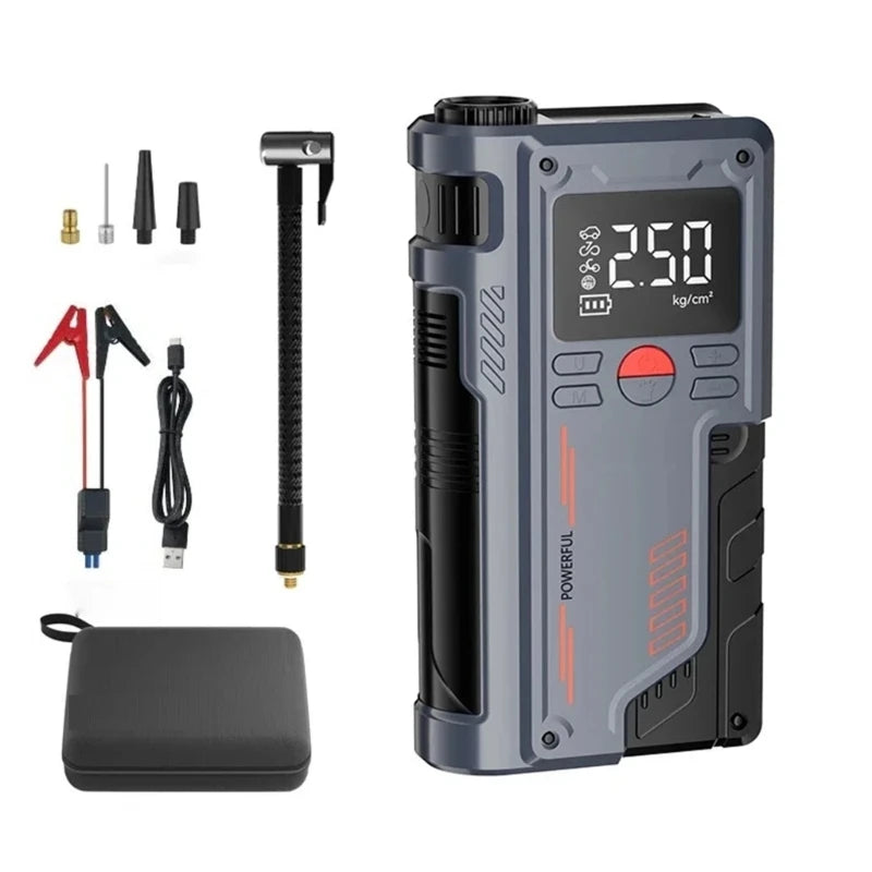 14.8V Car Emergency Power Jump Starter 1000A Digital Tire Inflator Air