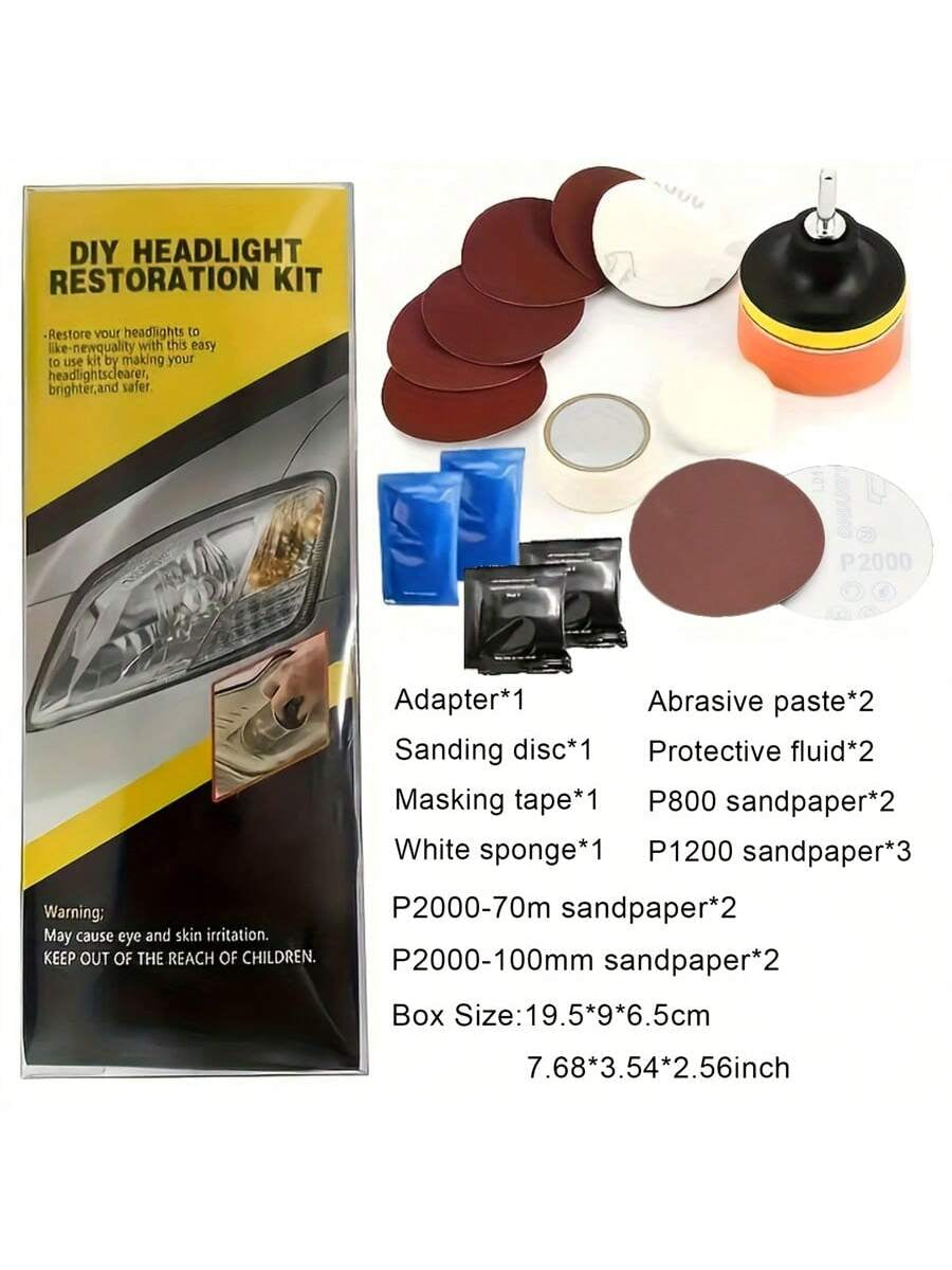 Car Headlight Restoration Polishing Kits Headlamp Repair Kits Car Light Polisher Cleaning Paste Car Paint Care Refurbish Agent