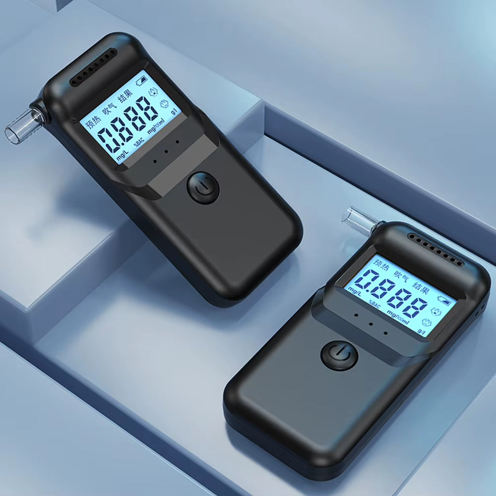 MR997 Handheld Alcohols Tester Portable High-Precise Alcohols Detector High-Sensitive Electronic Breathalyzer LCD Display