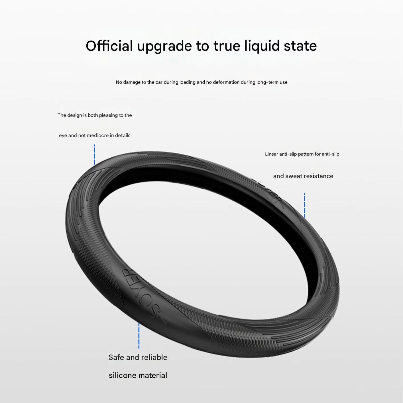 Silicone Steering Wheel Cover Universal Car round Steering Wheel Four Seasons Universal Car Steering Wheel Cover