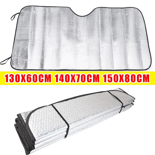 140X70Cm Car Window Sun Shade Windshield Snow Ice Anti-Uv Protection Front Rear Windshield Block Cover Visor Auto Accessories