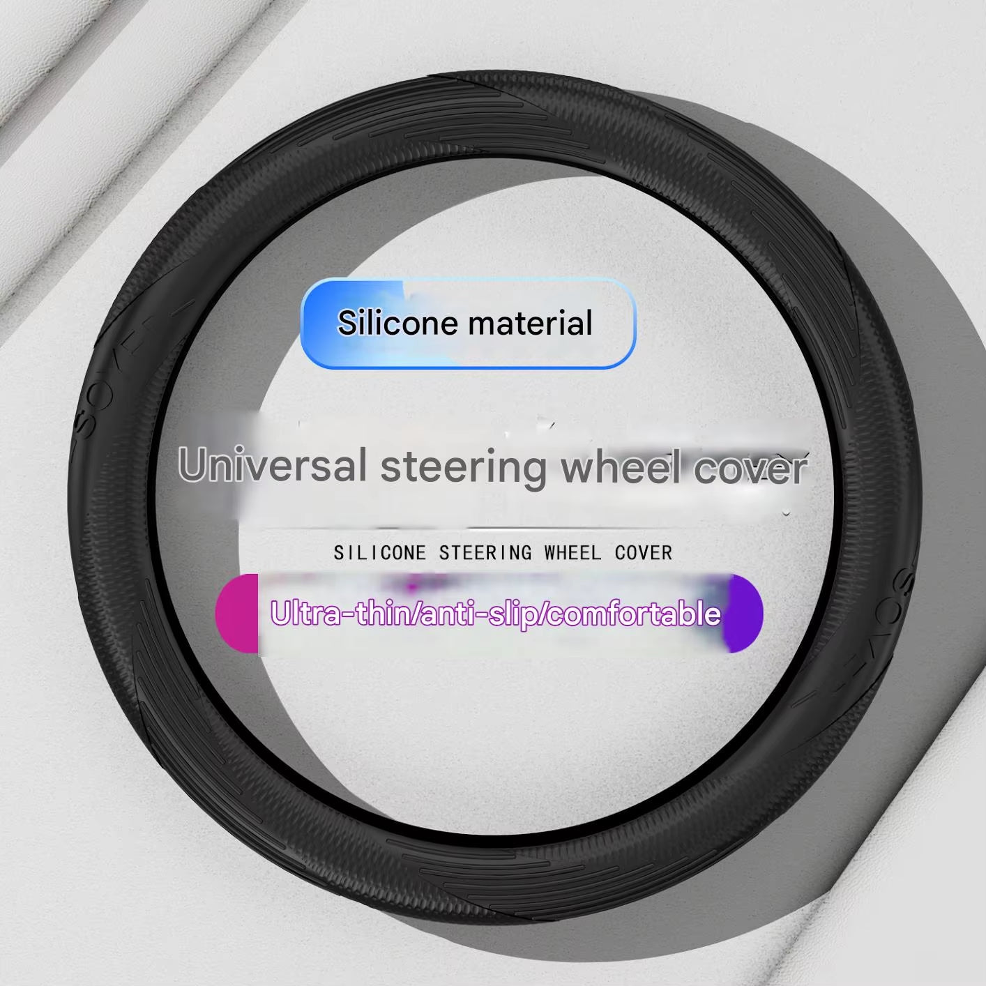 Silicone Steering Wheel Cover Universal Car round Steering Wheel Four Seasons Universal Car Steering Wheel Cover
