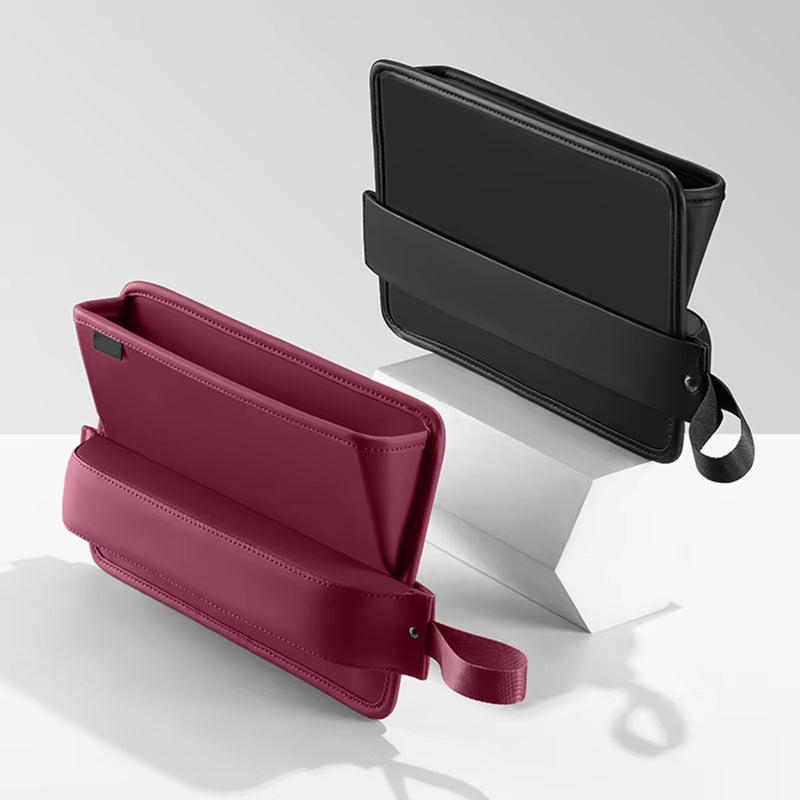 Leather Car Seat Gap Slot Storage Box Case Drop Stop Plug Filler Crevice Phone Holder Front between Seat Organizer Accessories