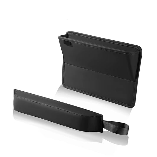 Leather Car Seat Gap Slot Storage Box Case Drop Stop Plug Filler Crevice Phone Holder Front between Seat Organizer Accessories