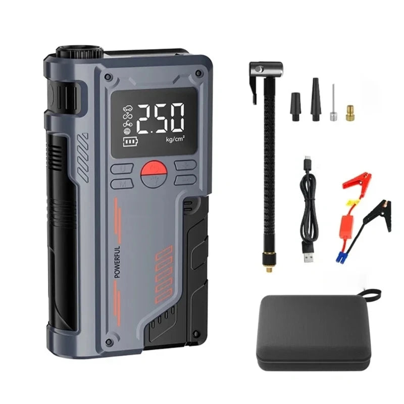 14.8V Car Emergency Power Jump Starter 1000A Digital Tire Inflator Air