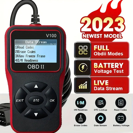Car OBDII Diagnostic Scanner Code Reader Engine Fault Code Reader Scanner Can Diagnose Scan Tool for All OBD II Protocol Cars