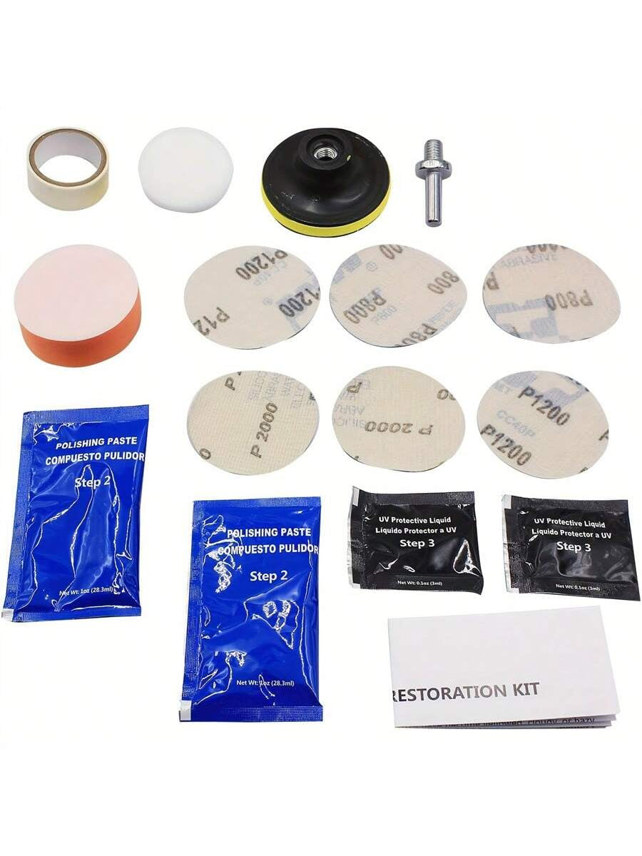 Car Headlight Restoration Polishing Kits Headlamp Repair Kits Car Light Polisher Cleaning Paste Car Paint Care Refurbish Agent