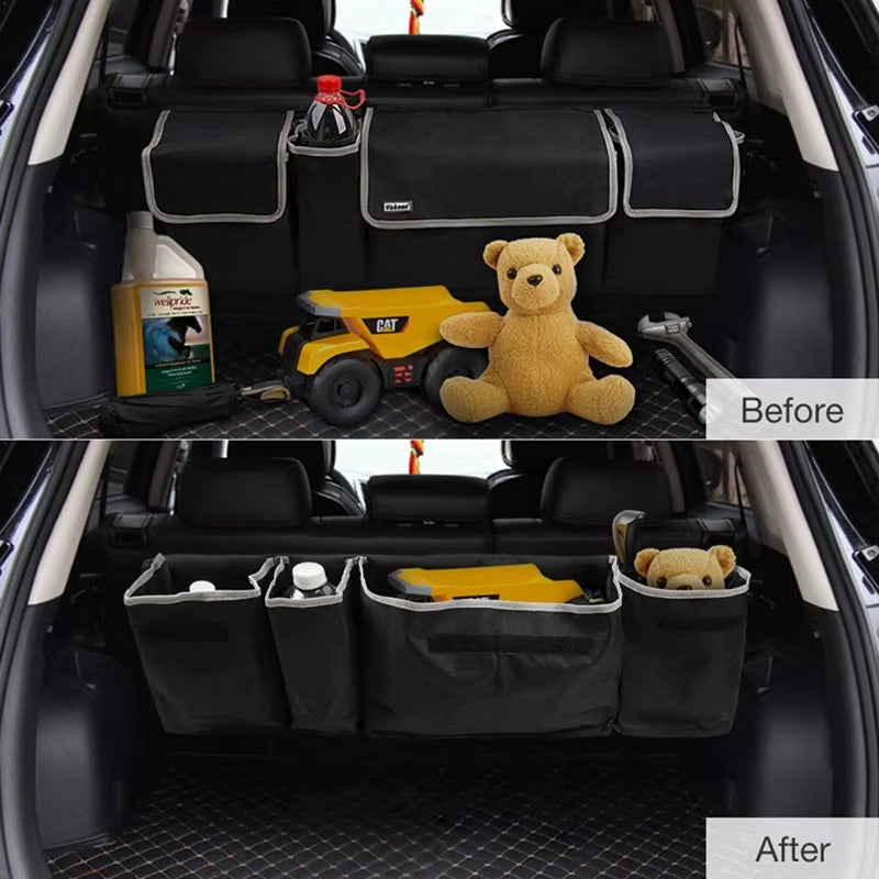 Car Backseat Trunk Organizer, Trunk Backseat Storage Organizers for Car,Truck, SUV, Van Organizers Back Seat Pocket Oxford Cloth