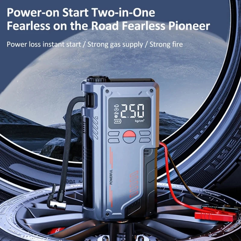 14.8V Car Emergency Power Jump Starter 1000A Digital Tire Inflator Air