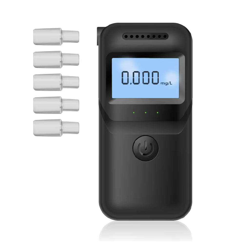 MR997 Handheld Alcohols Tester Portable High-Precise Alcohols Detector High-Sensitive Electronic Breathalyzer LCD Display