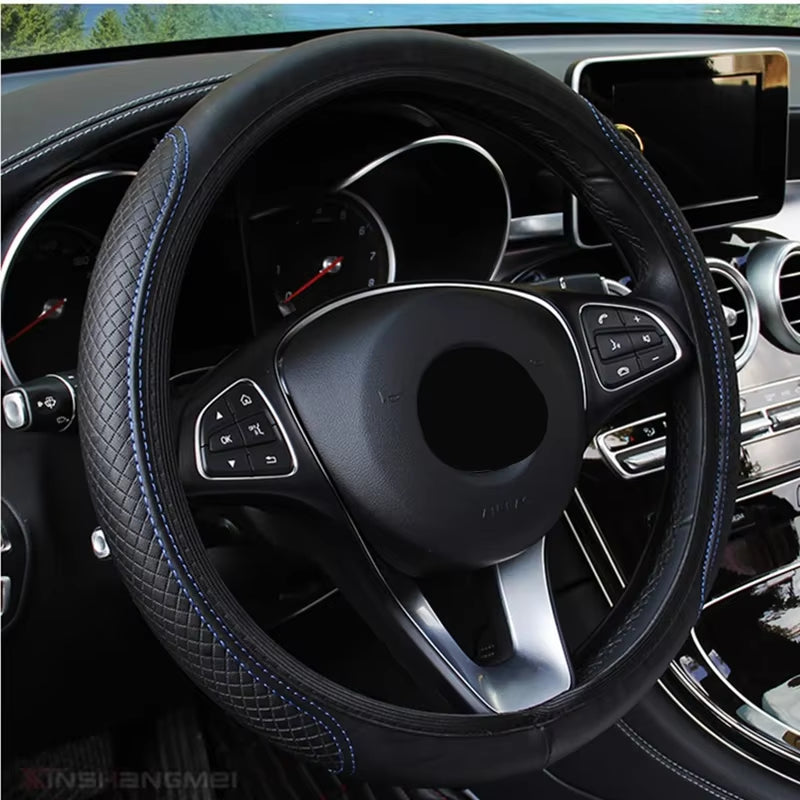 Steering Wheel Cover Braid on the Steering Wheel Cover Cubre Volante Auto Car Wheel Cover Car Accessories