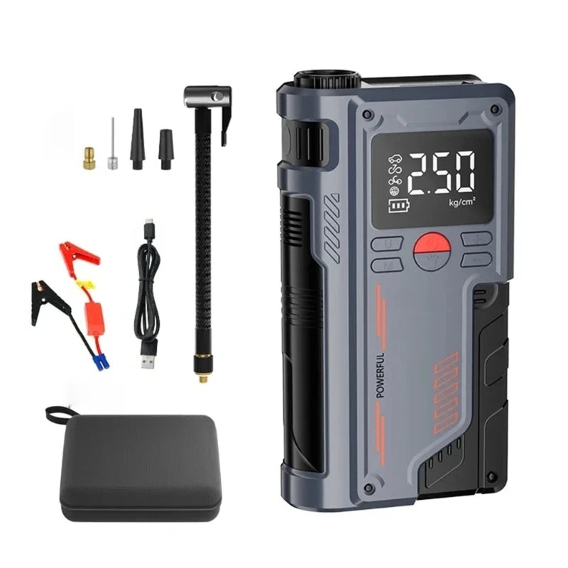 14.8V Car Emergency Power Jump Starter 1000A Digital Tire Inflator Air