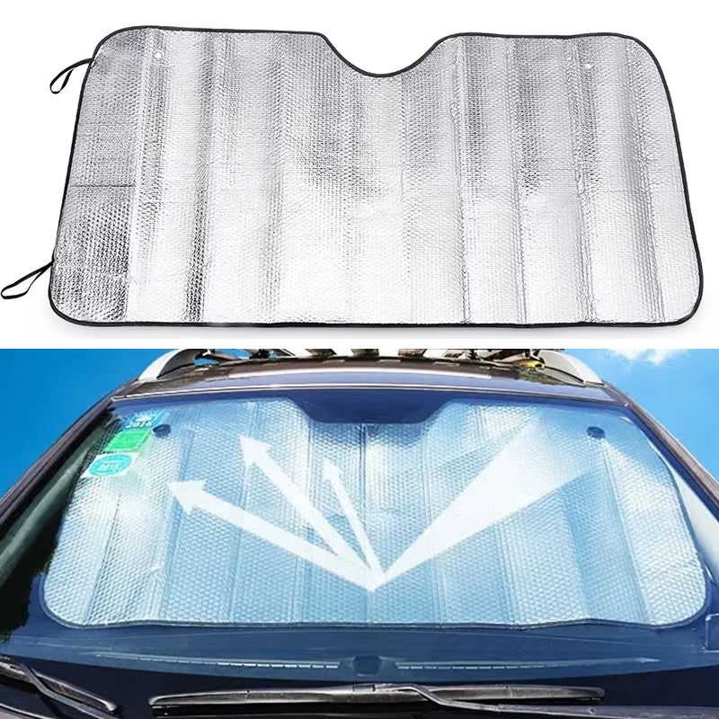 140X70Cm Car Window Sun Shade Windshield Snow Ice Anti-Uv Protection Front Rear Windshield Block Cover Visor Auto Accessories