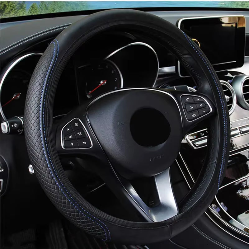 Steering Wheel Cover Braid on the Steering Wheel Cover Cubre Volante Auto Car Wheel Cover Car Accessories