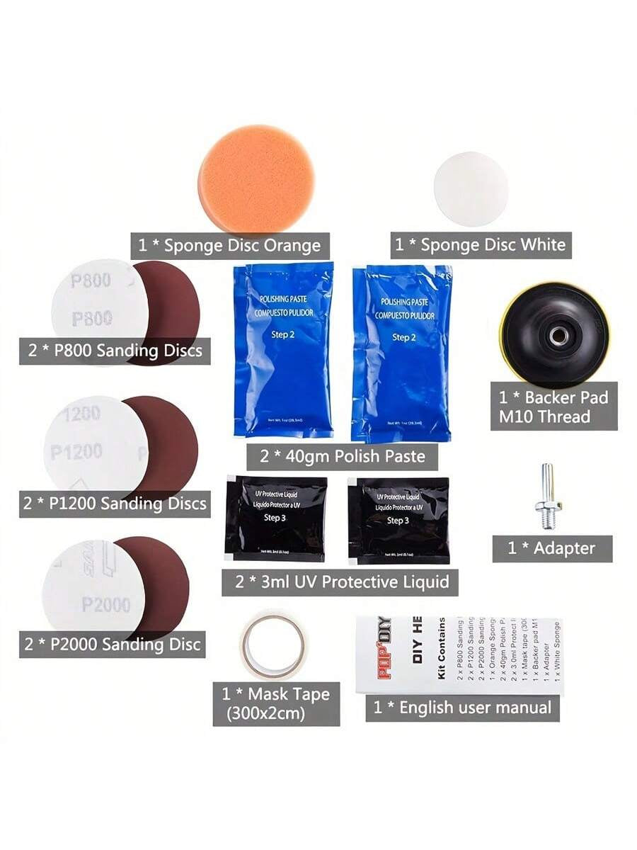 Car Headlight Restoration Polishing Kits Headlamp Repair Kits Car Light Polisher Cleaning Paste Car Paint Care Refurbish Agent