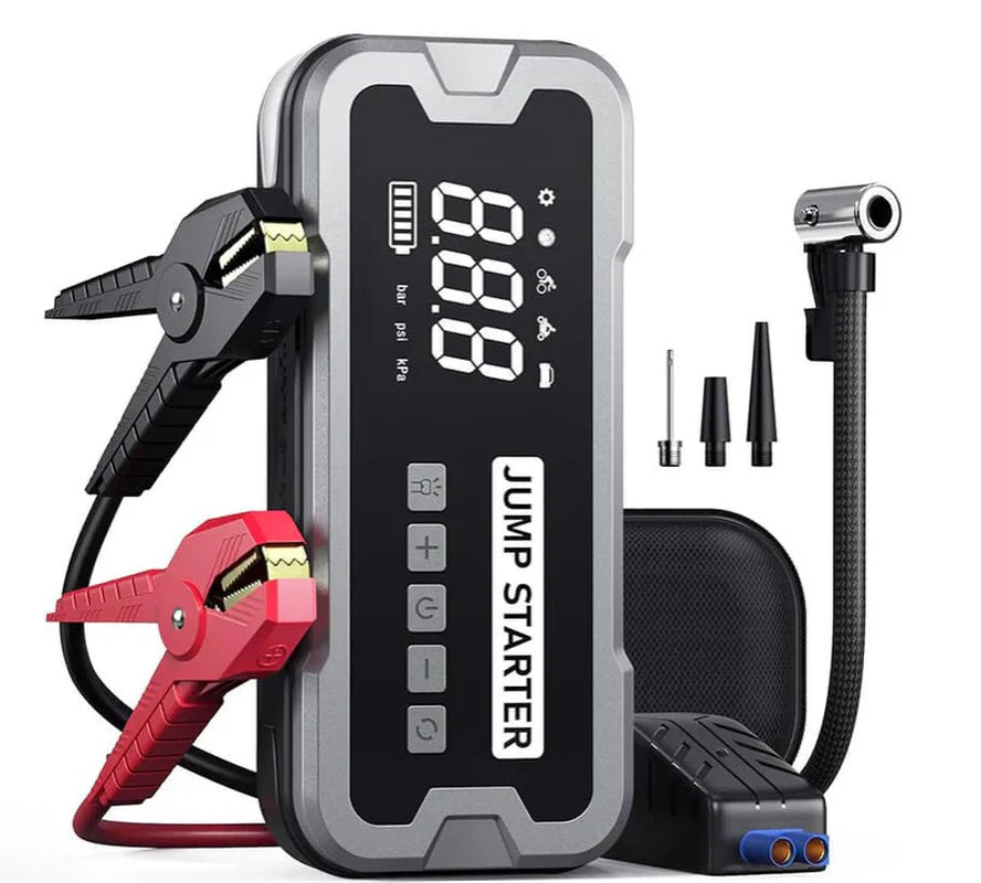 Portable 4 in 1 Jump Starter with Air Pump