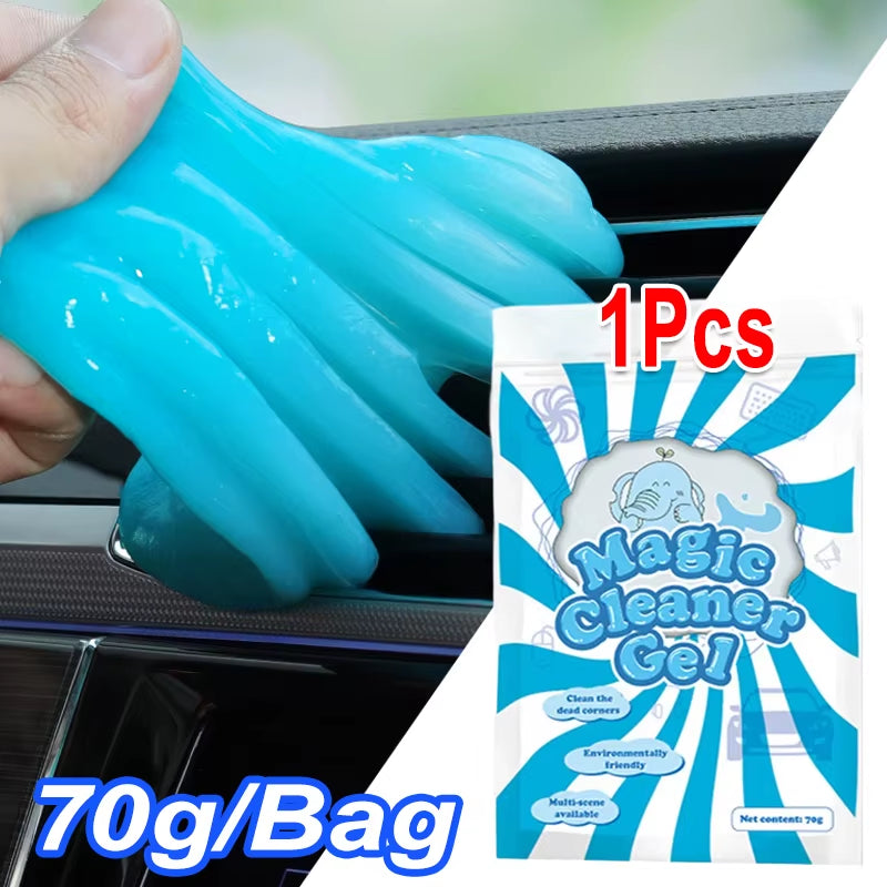 1/2Pcs Car Cleaning Gel Detail Tool Cleaning Gel Cars Interior Putty Cleaner Keyboard Notebook Clean Reusable Gels Magic Clean