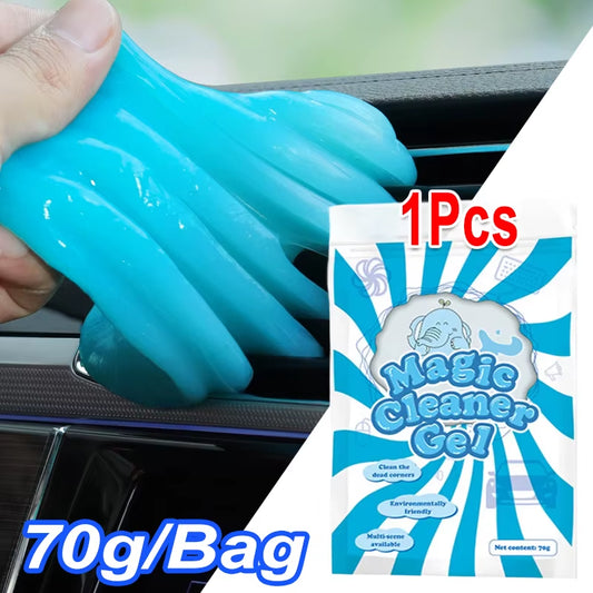 1/2Pcs Car Cleaning Gel Detail Tool Cleaning Gel Cars Interior Putty Cleaner Keyboard Notebook Clean Reusable Gels Magic Clean